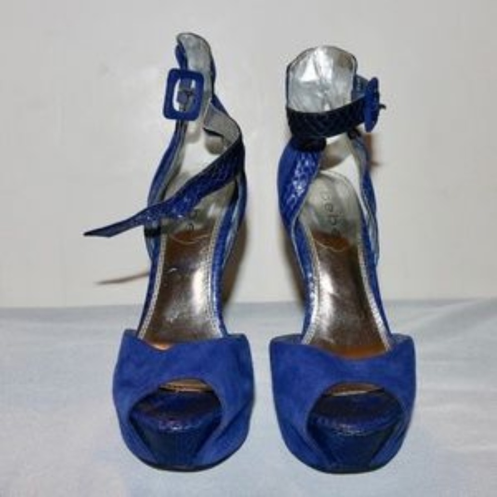 bebe croce platform heels